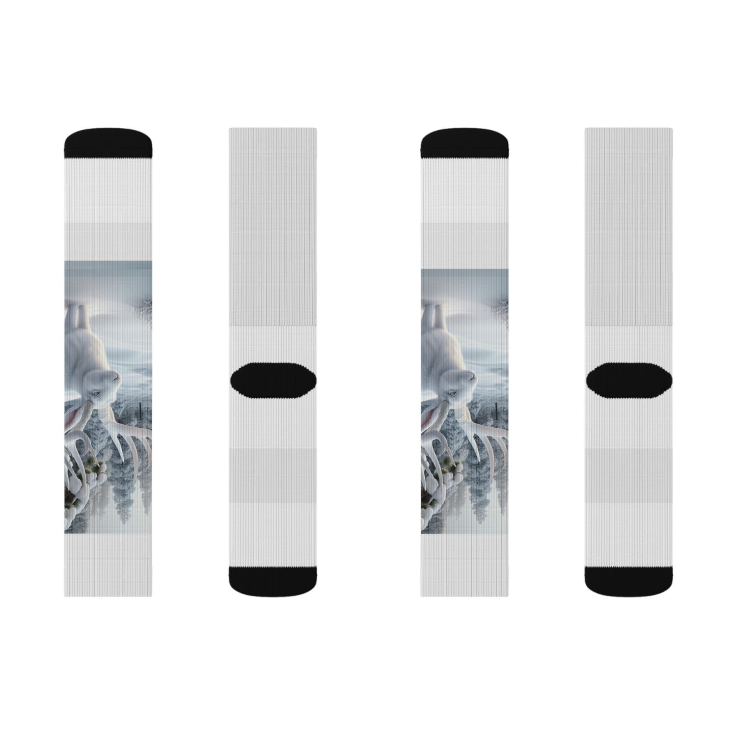 Jackalope Sublimation Socks