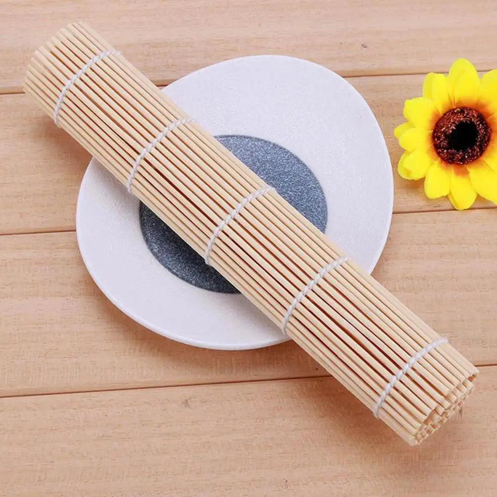 Bamboo Non-stick Sushi Rolling Mat Curtain Rice Roller Chicken DIY Cooking Rice Ball Sushi Maker Tool