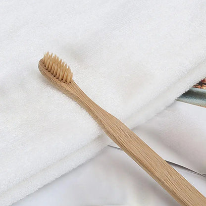 1 Pcs Bamboo Charcoal Toothbrush Natural Disposable Adult Bamboo Eco Friendly Toothbrush Biodegradable Hair Soft N6o1