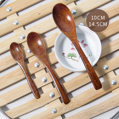 3 Sizes Wooden Spoon Bamboo Kitchen Cooking Utensil Tool Soup Teaspoon Catering Kids Spoon kitchenware for Rice Soup Accessories