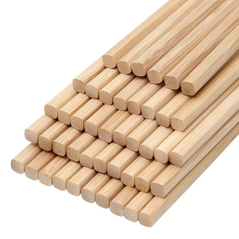 Bamboo Chopsticks Hot Pot Chopsticks No Paint and No Wax Household Tableware Chopsticks  for Lo Mein Public
