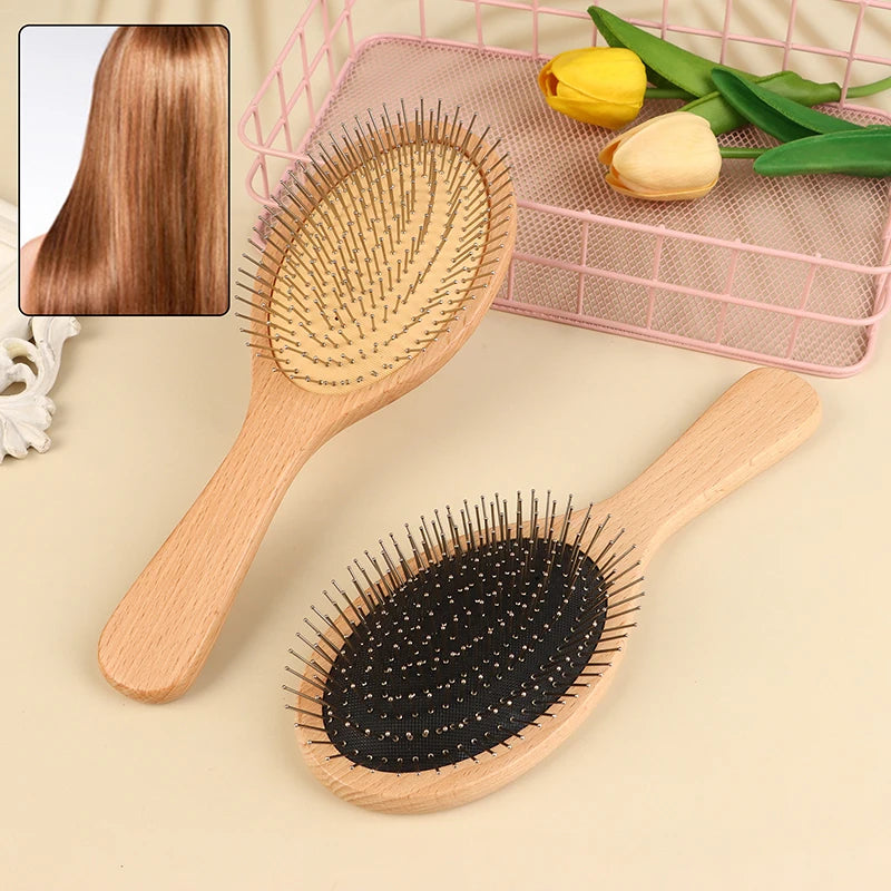 1pc Bamboo Hair Brush
